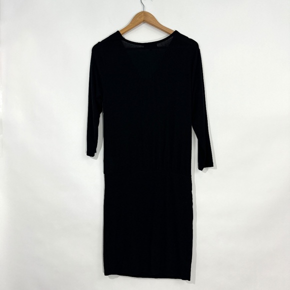 Michael Stars Los Angeles Women’s Size Small Black Cecile Fitted Cowl Neck Dress - Picture 9 of 10
